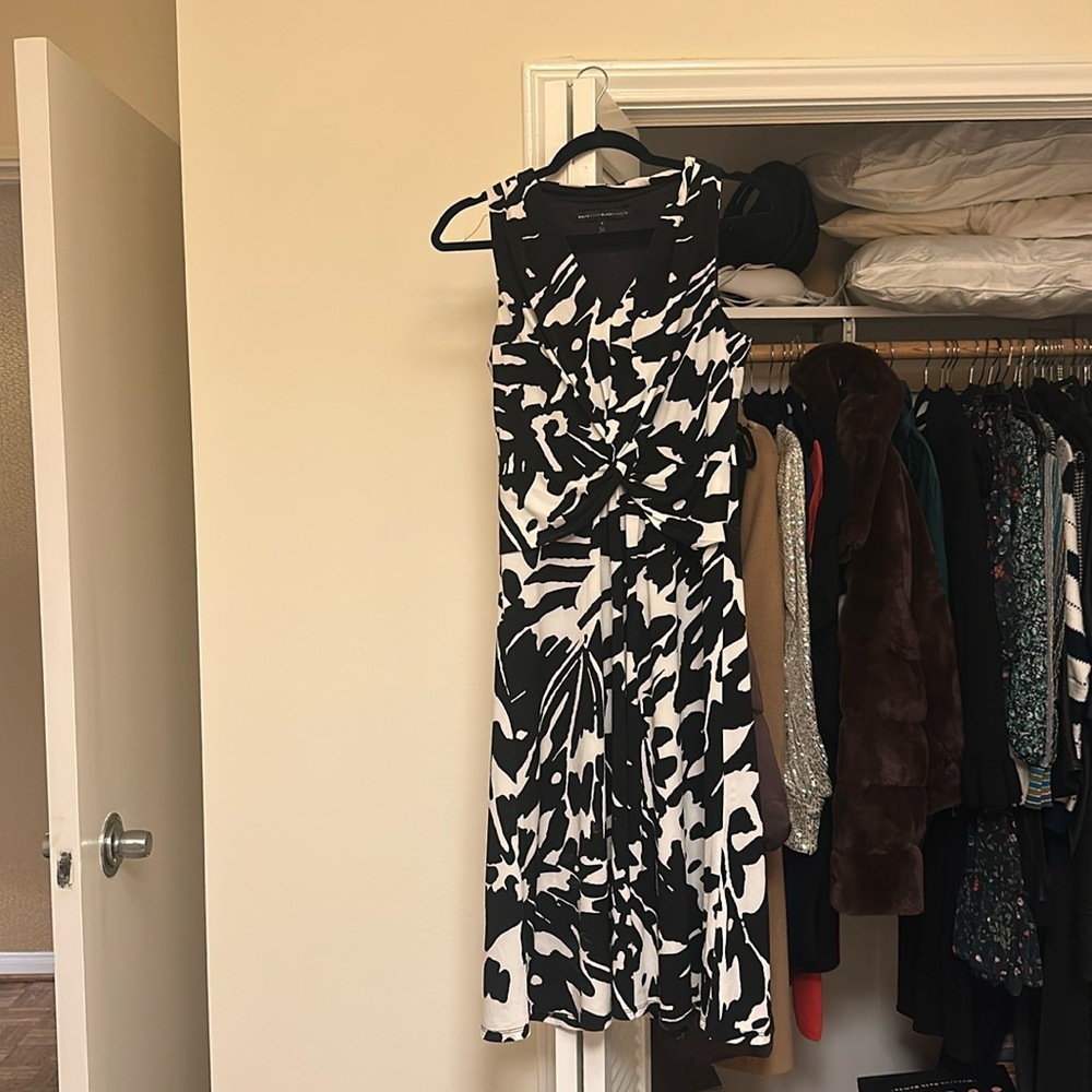 Classic black and white dress